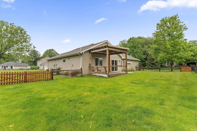 32840 Morning Dove Ct, New Carlisle, IN 46552 - back of house featuring a wooden deck
