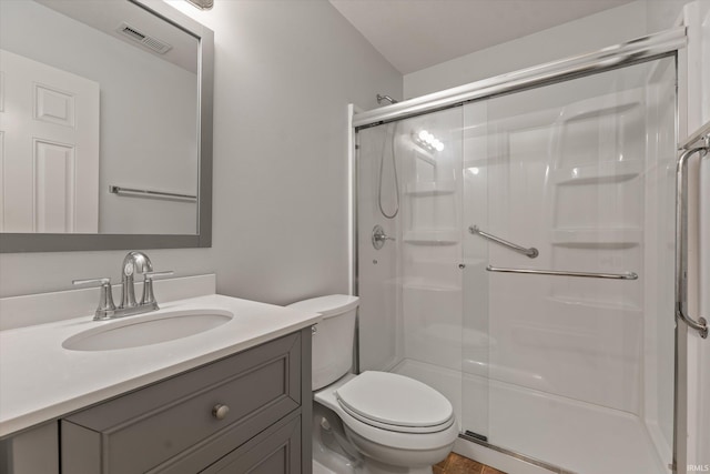 32840 Morning Dove Ct, New Carlisle, IN 46552 - full bath featuring a stall shower, vanity, and toilet