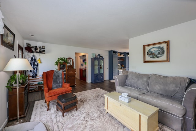 110 Alan Dr, Fremont, IN 46737 - living room featuring wood finished floors