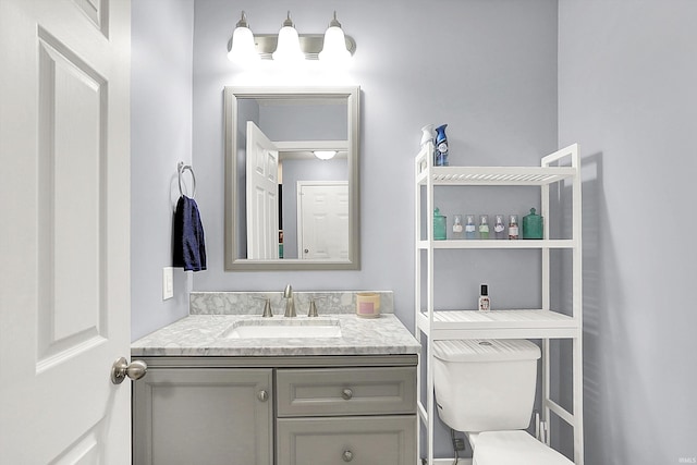 7228 W Mustang Dr, Ellettsville, IN 47429 - bathroom with vanity and toilet