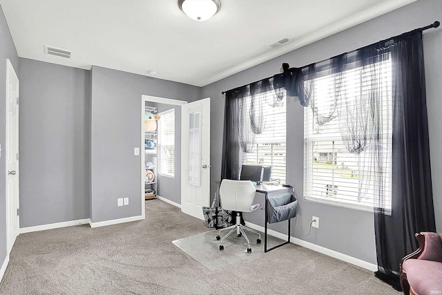7228 W Mustang Dr, Ellettsville, IN 47429 - carpeted office space featuring baseboards