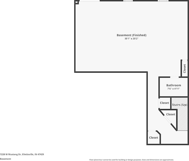7228 W Mustang Dr, Ellettsville, IN 47429 - property floor plan