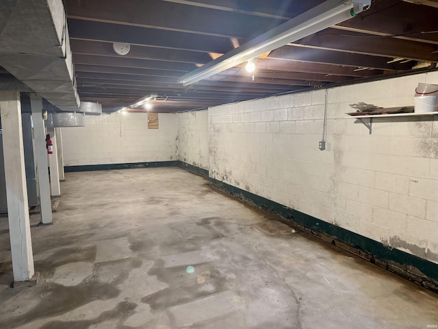 815 3rd St, Huntingburg, IN 47542 - view of unfinished basement