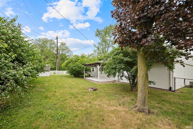 10 Cavalry Ct, West Lafayette, IN 47906 - view of yard featuring a patio and an outdoor structure