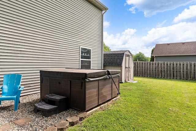 5203 Goldersgreen Dr, Lafayette, IN 47905 - view of yard with a hot tub