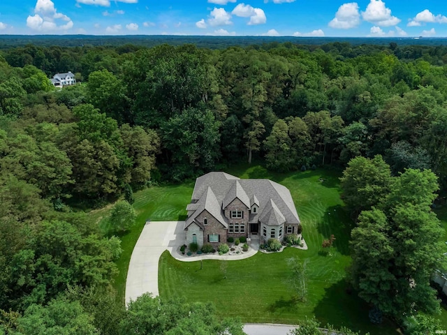 21562 Golden Maple Dr, South Bend, IN 46628 - view of subject property with a heavily wooded area