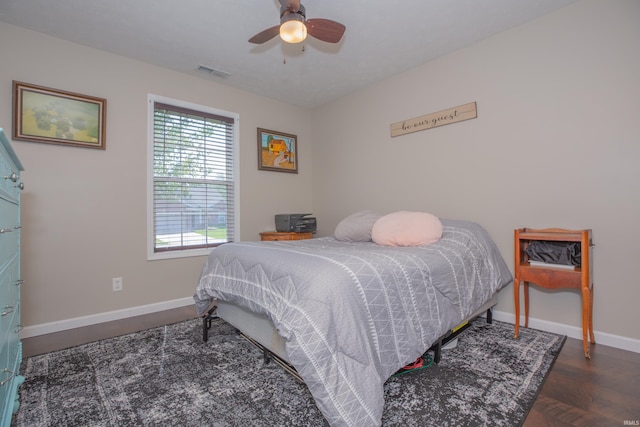 12908 Mattison Ct, Evansville, IN 47725 - bedroom featuring baseboards and ceiling fan