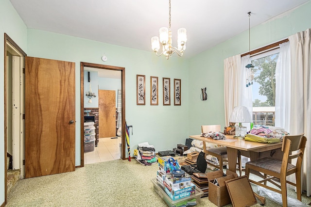 222 Queen St, Goshen, IN 46528 - dining room featuring a chandelier