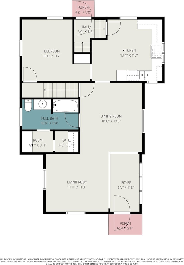 222 Queen St, Goshen, IN 46528 - home floor plan