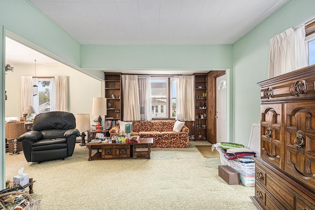 222 Queen St, Goshen, IN 46528 - living area with carpet floors