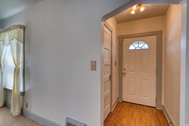 517 W Locust St, Boonville, IN 47601 - foyer with light wood finished floors and baseboards
