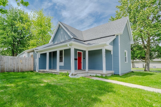 355 Blinn Ave, Frankfort, IN 46041 - view of front of house with roof with shingles and a porch