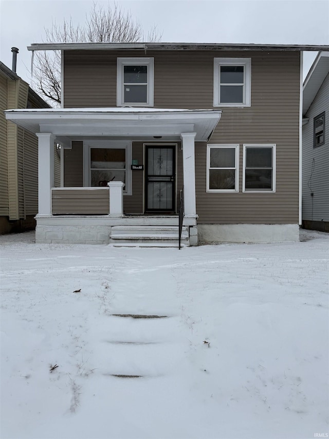 3317 Smith St, Fort Wayne, IN 46806 - view of front of house with a porch