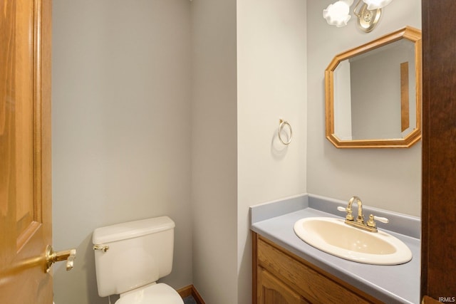 2711 Spring Creek Dr, Fort Wayne, IN 46808 - half bathroom featuring toilet and vanity