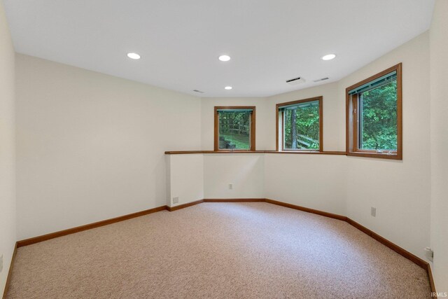 2711 Spring Creek Dr, Fort Wayne, IN 46808 - empty room with carpet flooring, recessed lighting, and baseboards