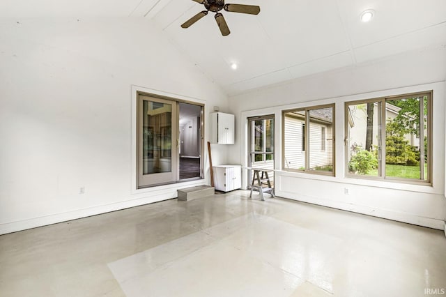 1224 Foxglove Ct, Mishawaka, IN 46545 - unfurnished sunroom featuring vaulted ceiling