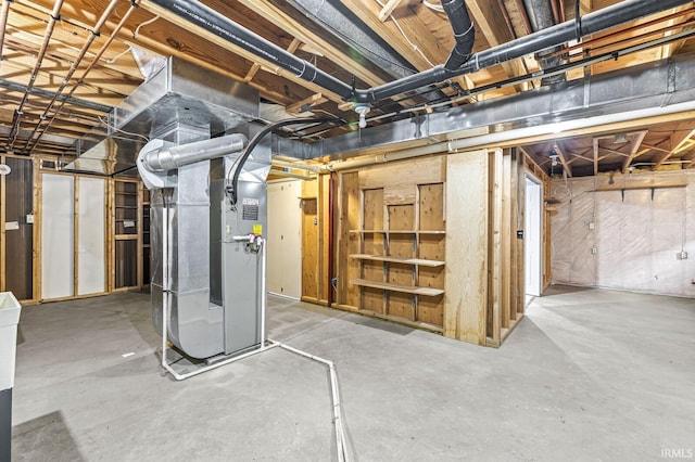 1224 Foxglove Ct, Mishawaka, IN 46545 - unfinished below grade area featuring heating unit