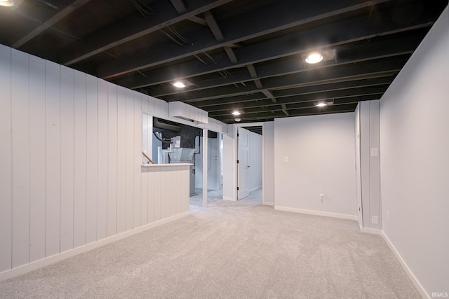 4113 York Rd, South Bend, IN 46614 - finished below grade area featuring carpet floors and baseboards