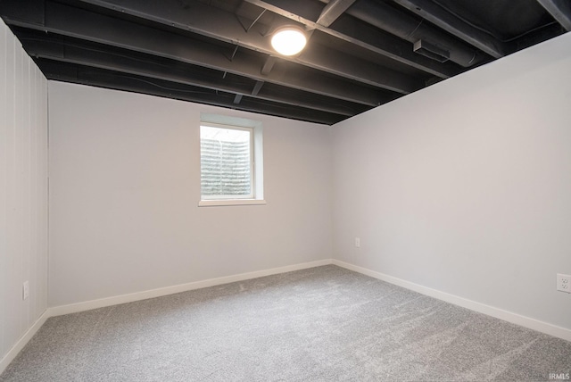 4113 York Rd, South Bend, IN 46614 - basement featuring carpet floors and baseboards