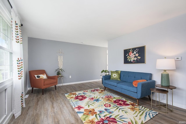 4113 York Rd, South Bend, IN 46614 - living room with wood finished floors and baseboards