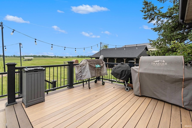 65600 Ash Rd, Wakarusa, IN 46573 - deck featuring a lawn