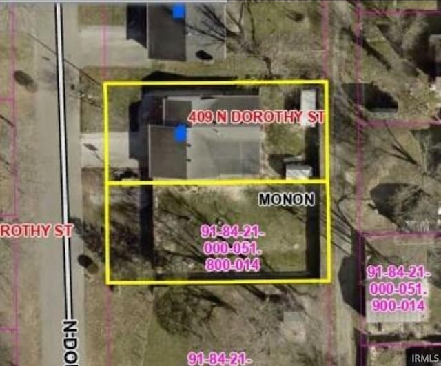 409 N Dorothy St, Monon, IN 47959 - map of property location featuring property parcel outlined