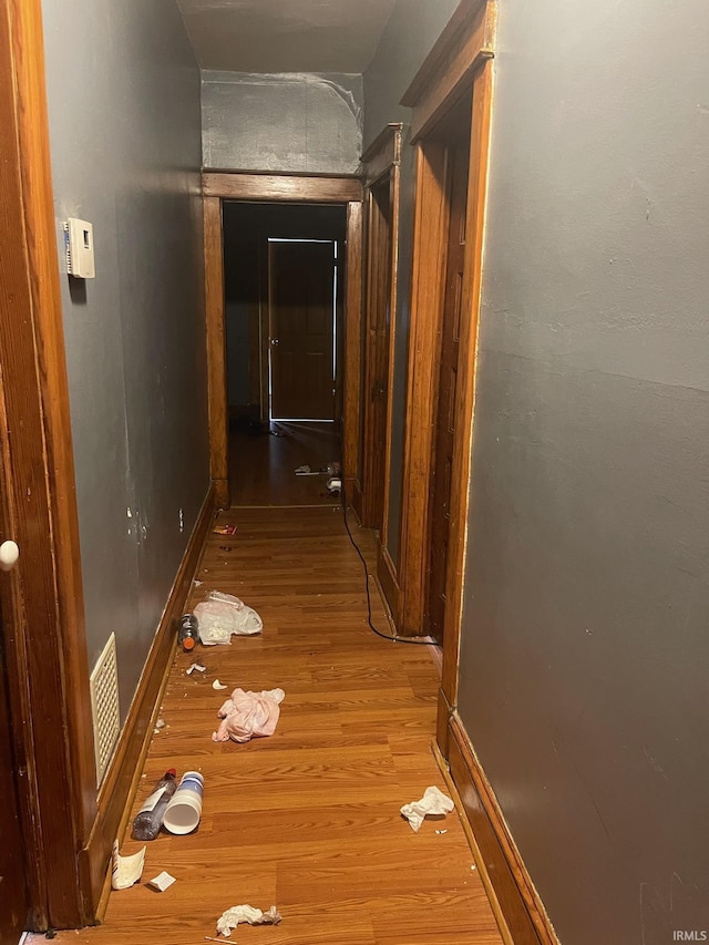 1326 E Pontiac St, Fort Wayne, IN 46806 - hall featuring wood finished floors and baseboards