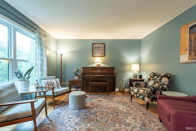 3308 S Daniel Ct, Bloomington, IN 47401 - living area with wood finished floors and baseboards