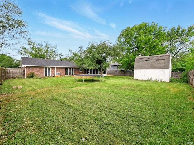 5200 N Leslie Dr, Muncie, IN 47304 - view of yard with a trampoline