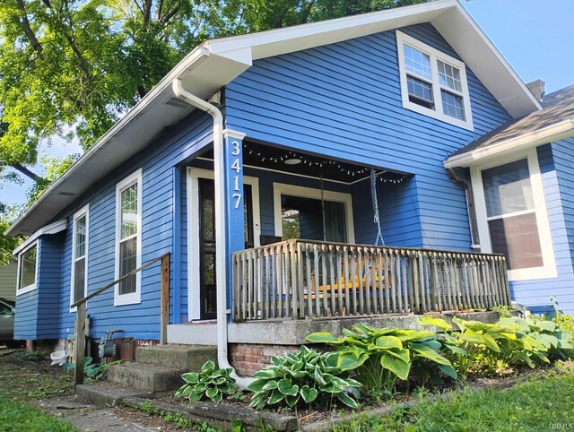 3417 Parkway S Dr, Indianapolis, IN 46201 - view of front of house featuring covered porch