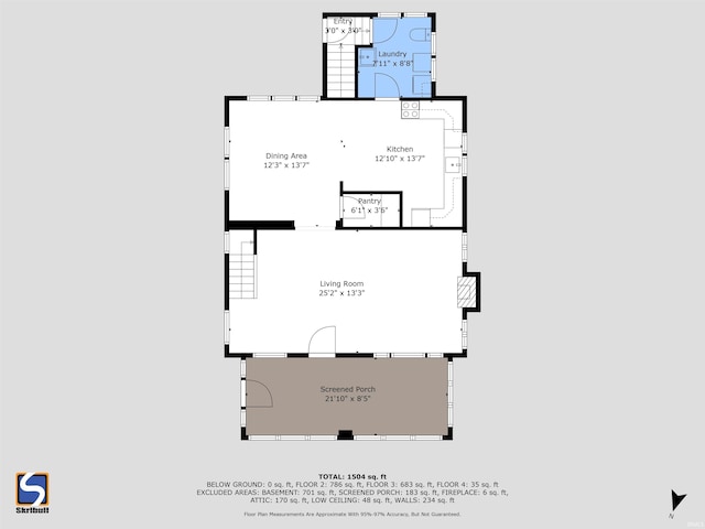 214 Tonti St, South Bend, IN 46617 - floor plan / room layout