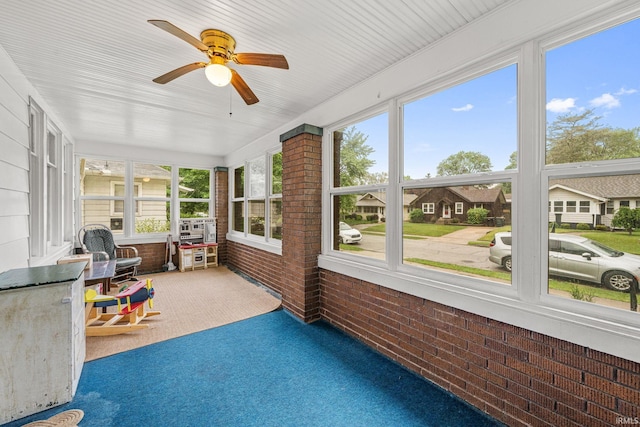 214 Tonti St, South Bend, IN 46617 - sunroom / solarium with ceiling fan