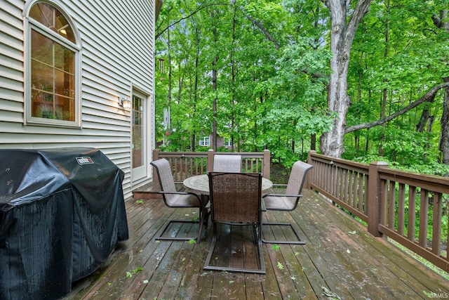 4705 Haven Ct, West Lafayette, IN 47906 - deck featuring outdoor dining area and a grill