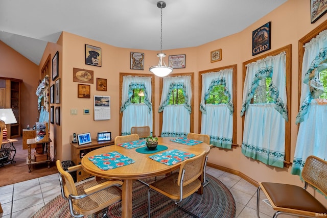 4705 Haven Ct, West Lafayette, IN 47906 - dining area with light tile patterned floors