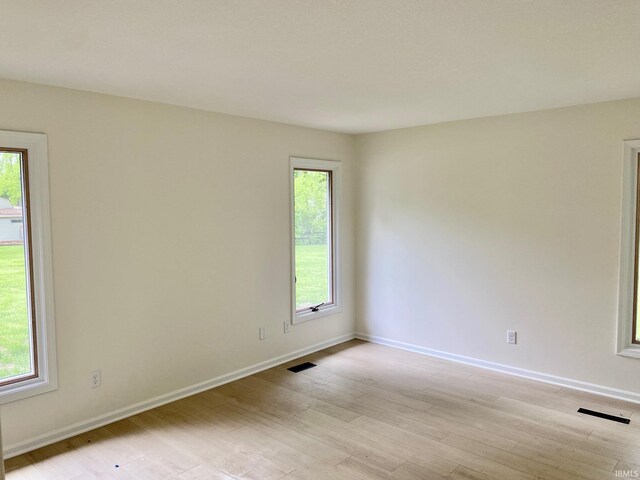 4605 Merriam Park Dr, Fort Wayne, IN 46816 - spare room with healthy amount of natural light, light wood-type flooring, and baseboards