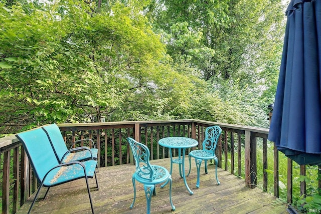 3491 S Oaklawn Cir, Bloomington, IN 47401 - view of deck