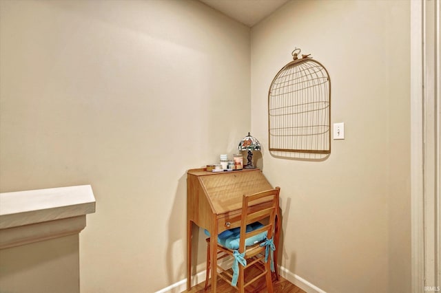 3491 S Oaklawn Cir, Bloomington, IN 47401 - hall with baseboards and wood finished floors