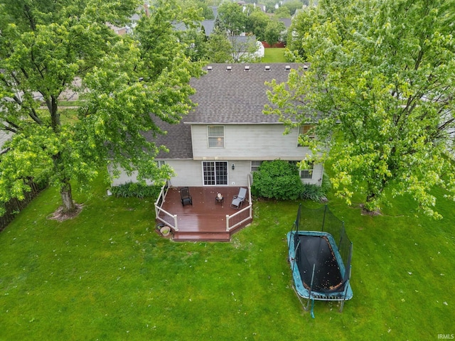 821 Lagrange St, West Lafayette, IN 47906 - view from above of property with a tree filled landscape