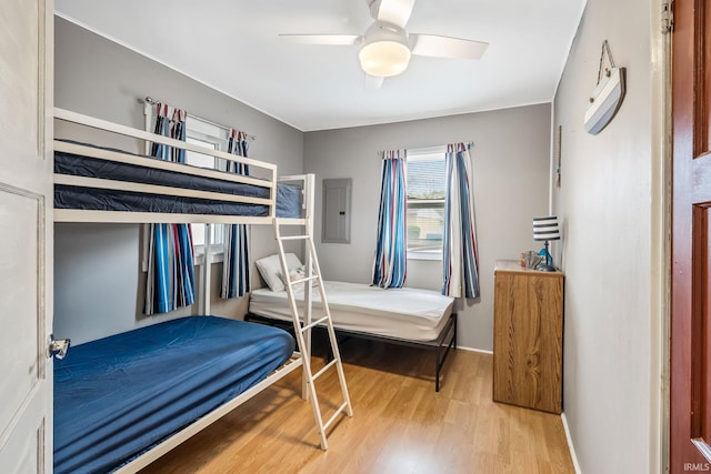 96 Ems B61I Ln, Warsaw, IN 46582 - bedroom with wood finished floors, ceiling fan, and baseboards