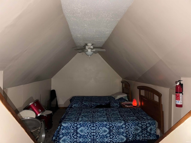 417 S Elliott St, Muncie, IN 47305 - bedroom featuring carpet and lofted ceiling