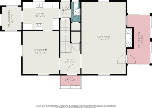 1919 Kessler Blvd, South Bend, IN 46616 - home floor plan