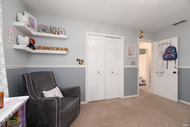 3599 Canterbury Dr, Lafayette, IN 47909 - sitting room featuring carpet flooring and baseboards