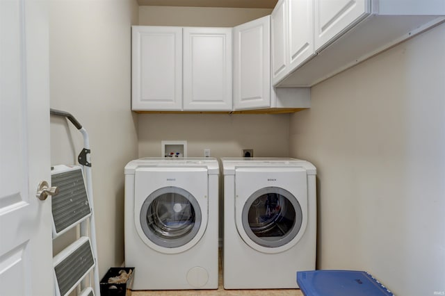 1444 Field Crest Ln, Jasper, IN 47546 - washroom with cabinet space and washing machine and dryer