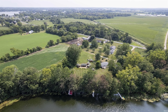 11029 E 350 S, Lagrange, IN 46761 - aerial overview of property's location featuring rural landscape and a nearby body of water