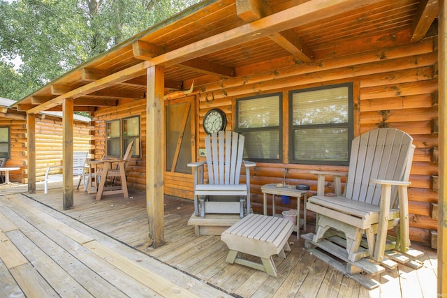 11029 E 350 S, Lagrange, IN 46761 - view of deck