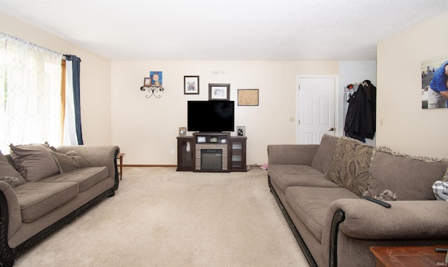 1220 N 290, Angola, IN 46703 - living room with light carpet and baseboards