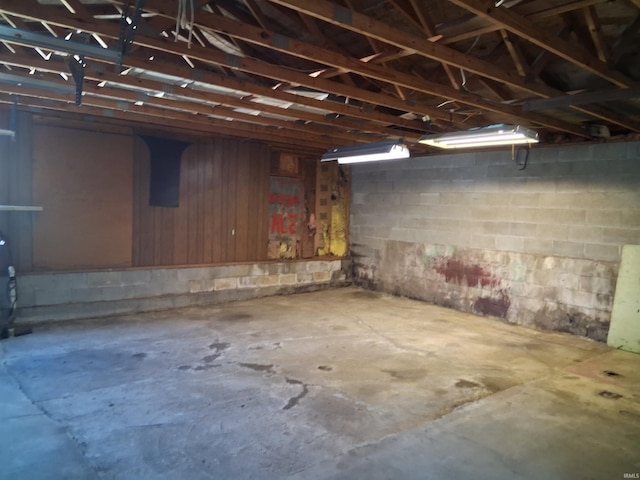 6386 E US Highway 50, Montgomery, IN 47558 - below grade area with concrete block wall