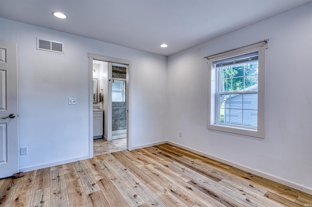 508 Polk St, Newburgh, IN 47630 - spare room featuring light wood-type flooring, baseboards, and recessed lighting