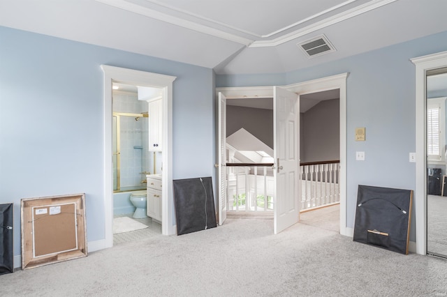2314 Turnberry Ln, Fort Wayne, IN 46814 - unfurnished bedroom with carpet flooring, ornamental molding, and baseboards