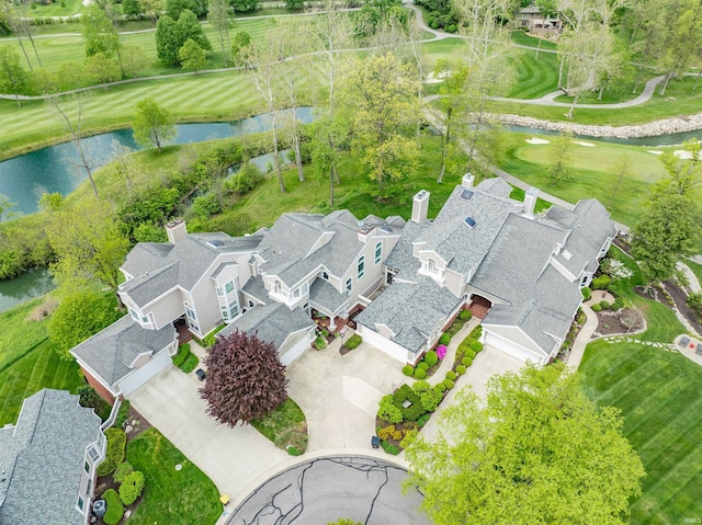 2314 Turnberry Ln, Fort Wayne, IN 46814 - aerial view of residential area with a large body of water and a golf course
